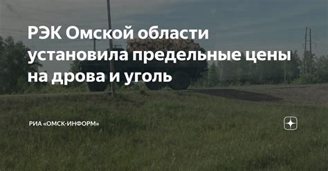 РЭК Омской области установила предельные цены на дрова и уголь | РИА ...