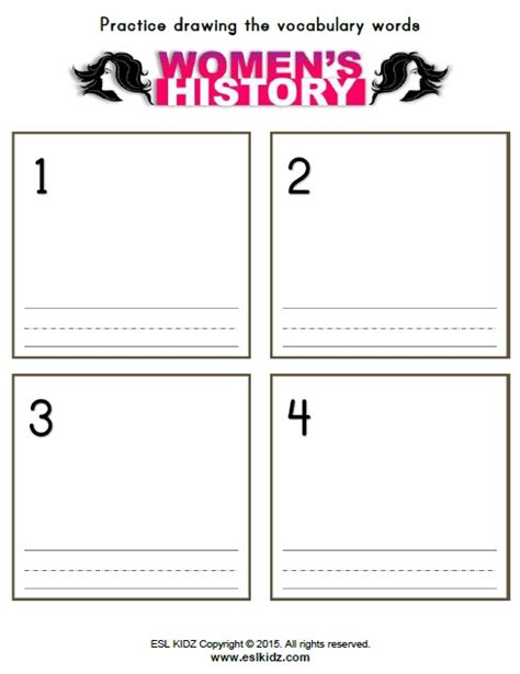 Womens History Month Worksheets