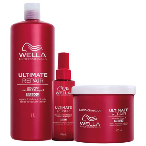 Kit Wella Professionals Ultimate Repair Tripla Ação Beleza na Web