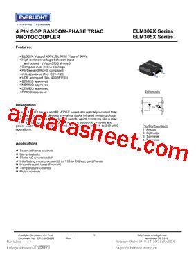 Elm Ta V Datasheet Pdf Everlight Electronics Co Ltd