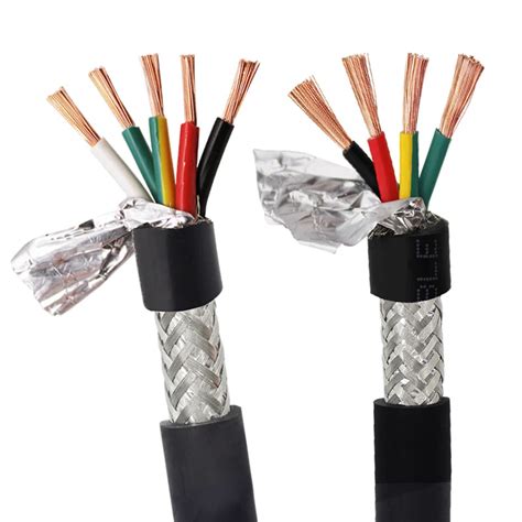 4 5 Core 14 12AWG Shielded Cable Anti Interference 20AWG 18AWG Pure