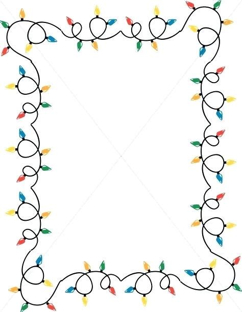 Christmas Lights Border Vector at Vectorified.com | Collection of ...