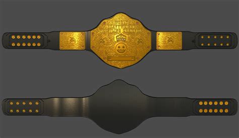 "Big Gold" Championship Belt — polycount