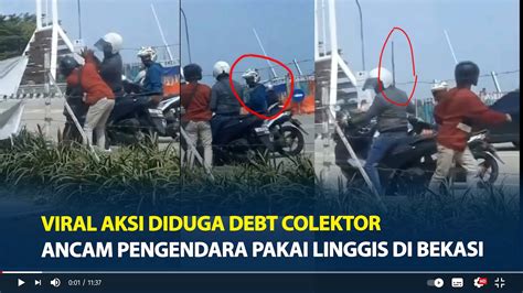 Viral Aksi Diduga Debt Colektor Ancam Pengendara Pakai Linggis Di