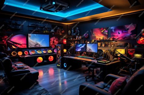 Premium Photo | Ultimate Game Room Setup Generative AI