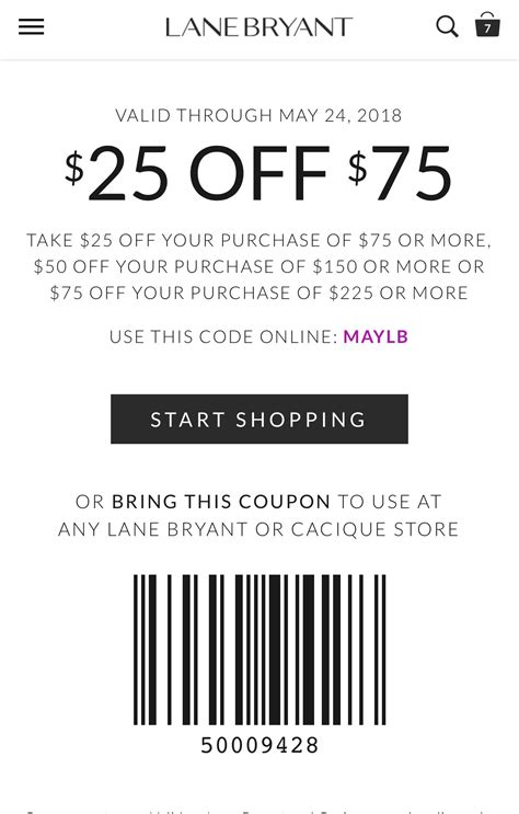Lane Bryant In Store Coupon 25 Off 75 Printable - Printable Word Searches