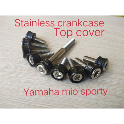 Markyzone Mc Parts Stainless Crankcase Top Cover Bolt Set For Mio