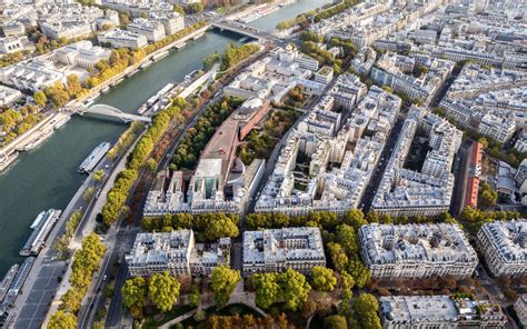 wallpaper buildings, river, city, bridge, aerial view HD : Widescreen : High Definition : Fullscreen