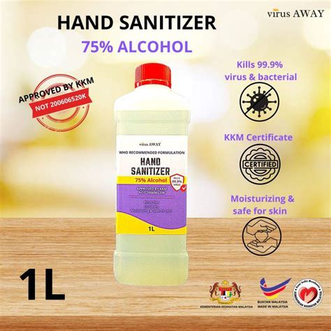 MOH Approved Hospital Grade 75 Alcohol Virus AWAY Hand Sanitizer