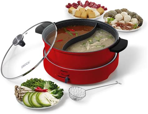 Starfrit The Rock Xl Dual Sided Electric Hot Pot L Rock Tec Non Stick Variable