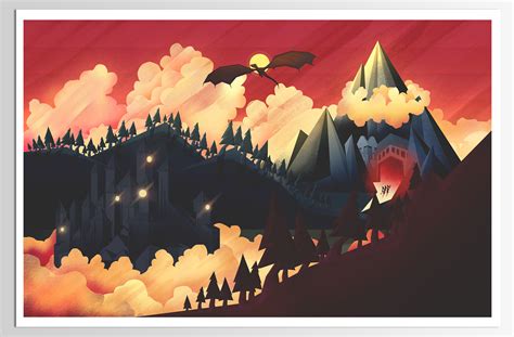 The Hobbit, A series of Personal Illustrations on Behance