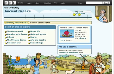 Landmarks Ancient Greece Bbc Tci Teachergenius Ancient Greece