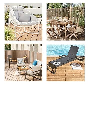 NATERIAL Gartenmöbel Set ORIS Gartenlounge 4 Personen Balkon Möbel