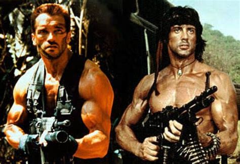 Arnold Vs Stallone Sylvester Stallone Action Movie Stars Sylvester