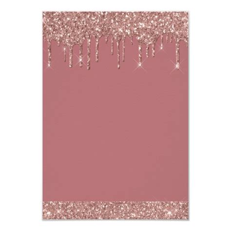 Rose Gold Sparkle Glitter Any Age Birthday Invitation Zazzle Rose Gold Sparkle Rose Gold