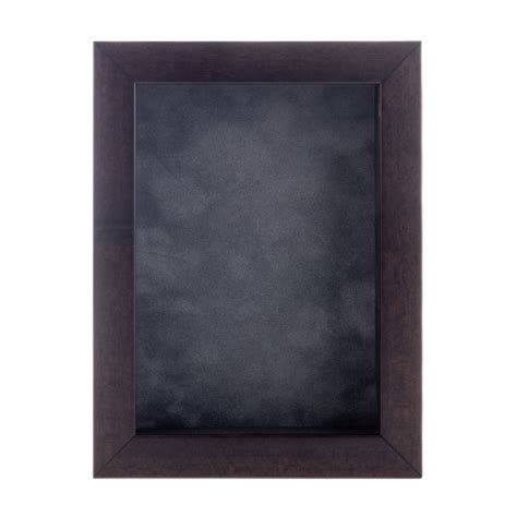 8x10 Shadow Box Frame Brown Walnut Wood 34 Depth Dark Grey Suede Backing Uv Acrylic 8x10