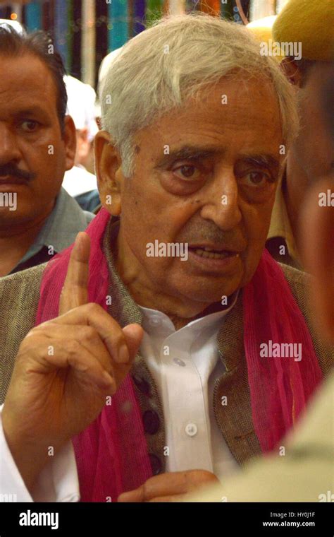 Indian Politician Mufti Mohammad Sayeed India Asia Stock Photo Alamy