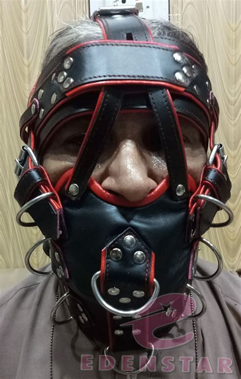 100 Real Leather Bondage Face Muzzle For Bdsm Fetish Slave Extreme