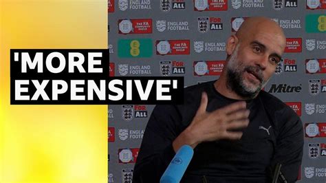 Man City Boss Pep Guardiola Says Players Are More Expensive For Them Than Other Clubs Bbc Sport