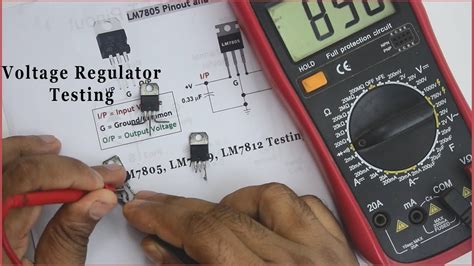 How To Voltage Regulator Testing Digital Multimeter 7812 Voltage