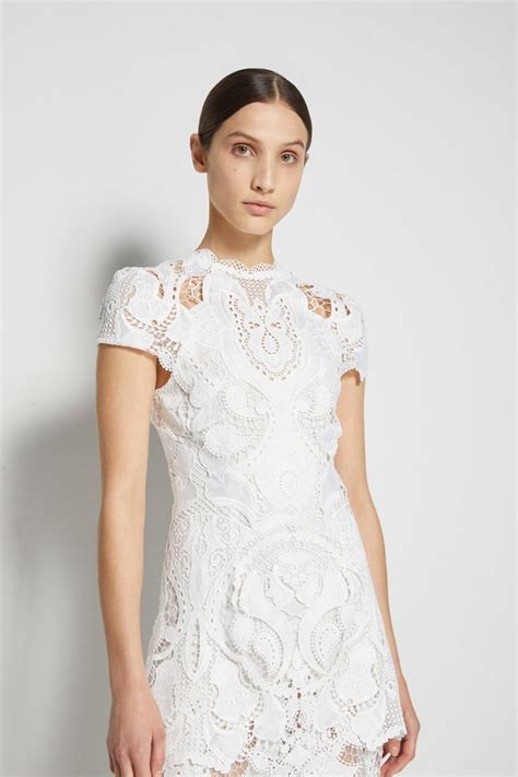 Signature Lace Appliqu Midi Dress Jonathan Simkhai Core Collection