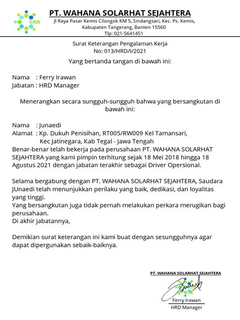 Pt Wahana Solarhat Sejahtera Pdf