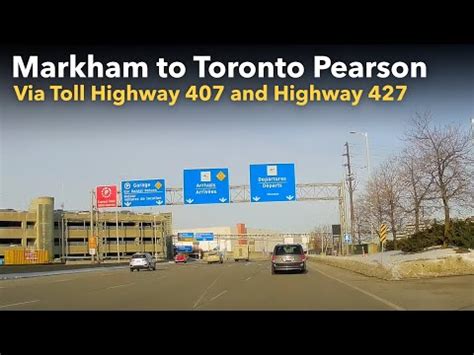 Ontario Toll Highway 407 ETR Freeway 427 Markham To Toronto Pearson