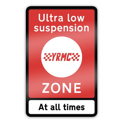 Low Suspension Zone Sticker Young Retro Motor Club