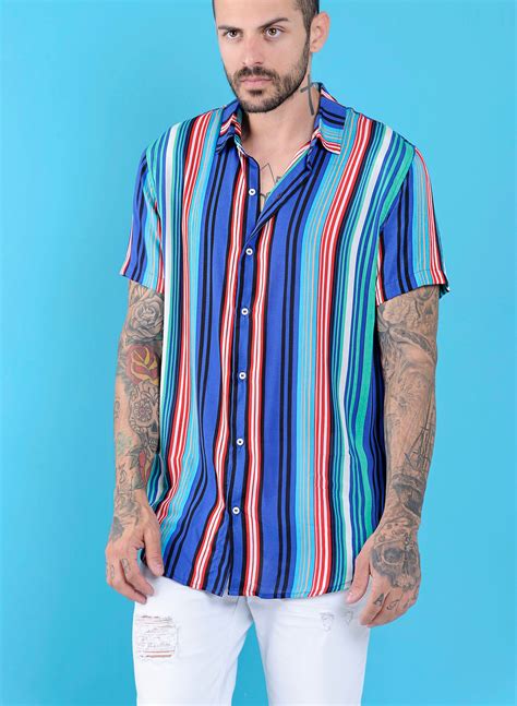 Camisa Listrada Masculina Offert No Sitebr Site Button