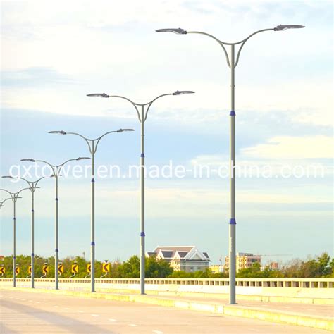 High Quality Conical Octagonal Steel Highway Roadway Street Light Pole