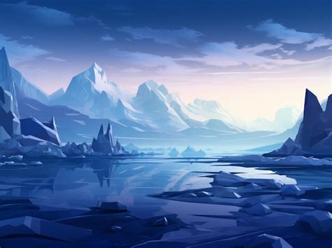 Premium Photo Low Poly Mountain Landscape 3d