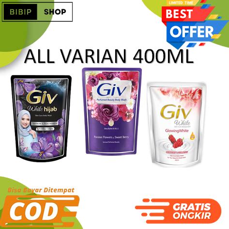 Sabun Cair Bodywash Giv White Hijab Saffron Passion Flower Glowing