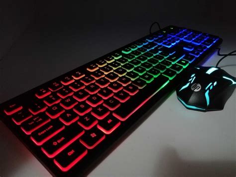 Mouse Y Teclado Gamer Kit Luminoso Hp Gaming En Espa Ol Usb Mercadolibre