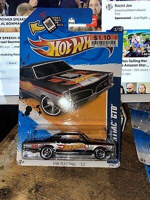 Hot Wheels HW RACING 12 67 PONTIAC GTO Black 10 173 247 V5615 New EBay