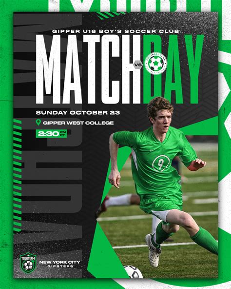 Free And Customizeable Soccer Game Day Graphic Templates