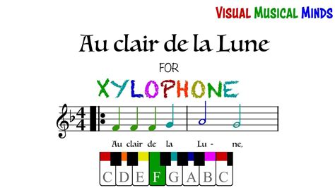 Au Clair De La Lune For Xylophone YouTube