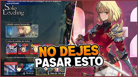 No Dejes Pasar Esta Gran Oportunida Solo Leveling Arise Youtube