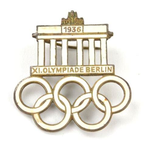 Worldwarcollectibles German Xi Berlin Summer Olympic Games Badge