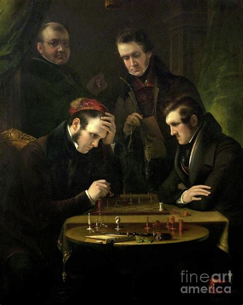 The Chess Players Painting By James Lonsdale Fine Art America