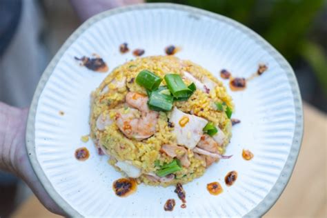 Golden Seafood Fried Rice Recipe The Fishing Website