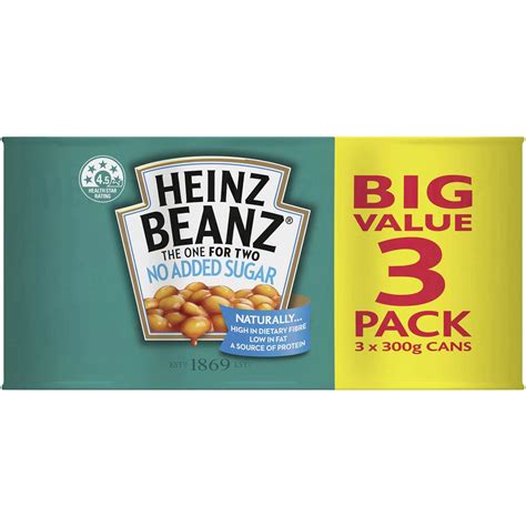 Check Halal Status Of Heinz Beanz Baked Beans No Added Sugar Multipack 300g X3 Pack Install