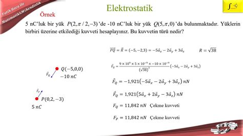EMA-131 #ayrık yüklerin oluşturduğu elektrostatik kuvvet #örnek # ...