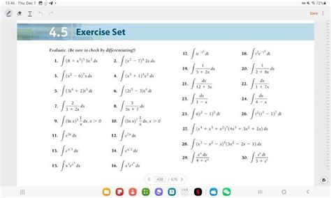 Solved Evaluate Be Sure To Check By Differentiating Chegg