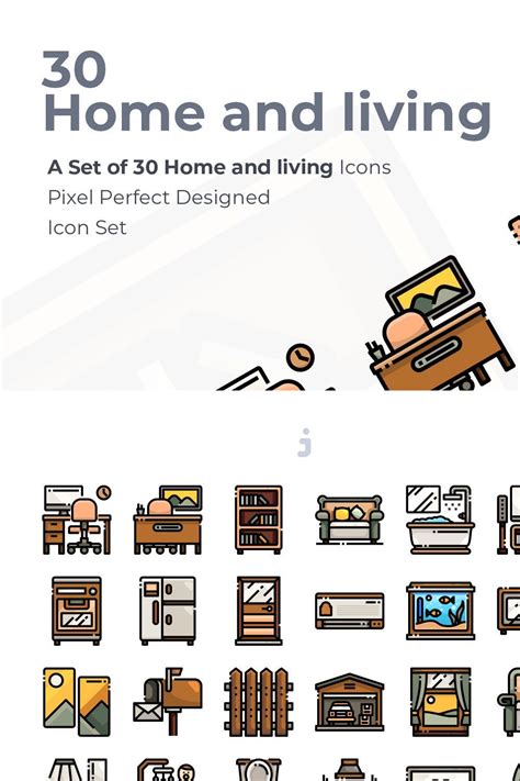 30 Furniture icon set – MasterBundles