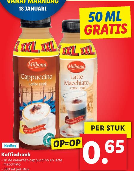 Milbona Ijskoffie Folder Aanbieding Bij Lidl Details