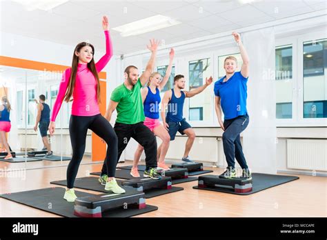 Step Aerobics Hi Res Stock Photography And Images Alamy