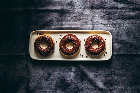 Baked Cake Doughnuts With Mocha Glaze Sweet Miscellany