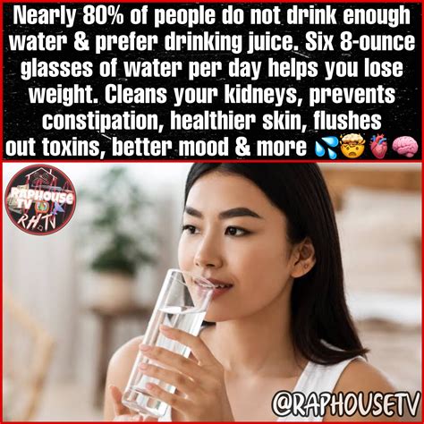 Raphousetv (RHTV) on Twitter: "Nearly 80% of people do not drink enough