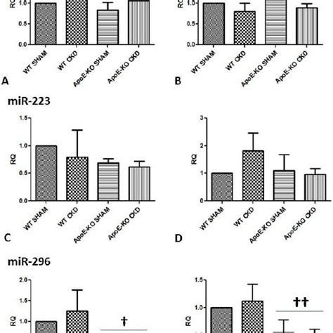 Expression Of Mir Mir And Mir In Ckd And Atherosclerotic