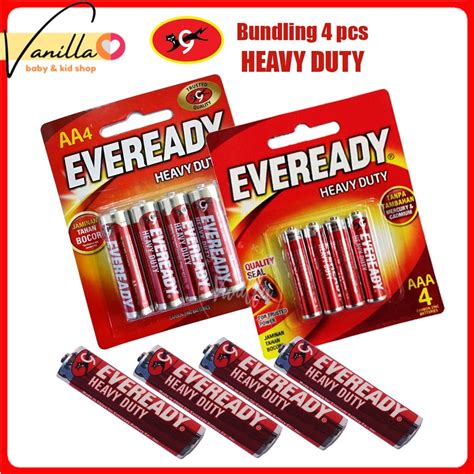 Jual Paket Baterai EVEREADY Merah 4pcs Red Baterry 1 5 Volt Shopee